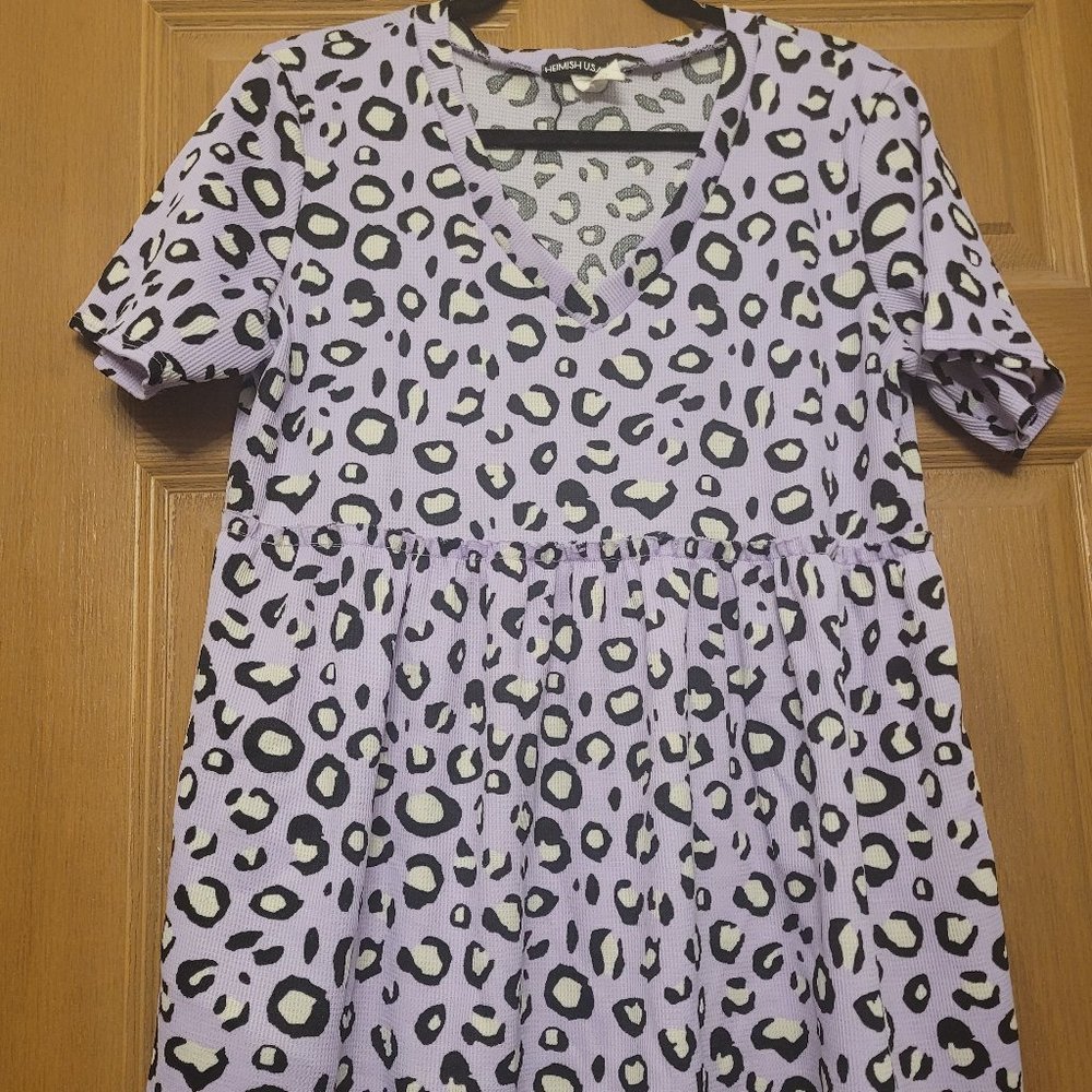 Purple Leopard Top